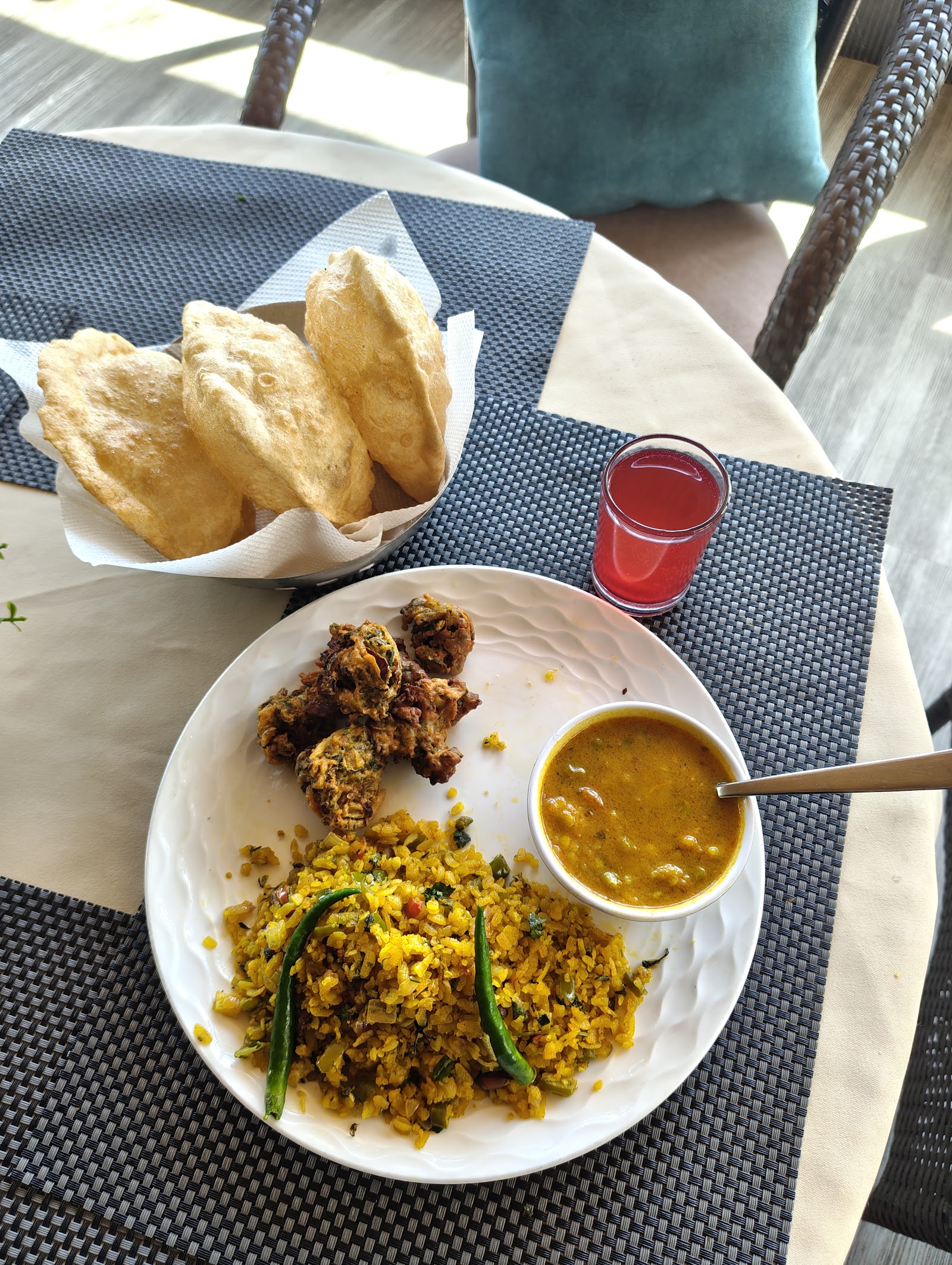 Fresh breakfast served at Deodar Kitchen, Mussoorie